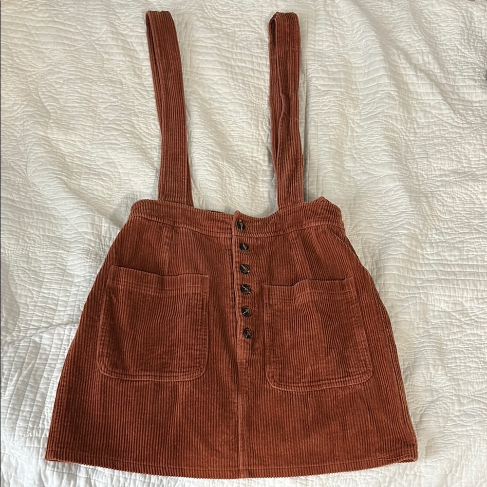 Altar'd State Rust Corduroy Skirt